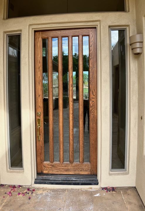 Entry door with sidelights