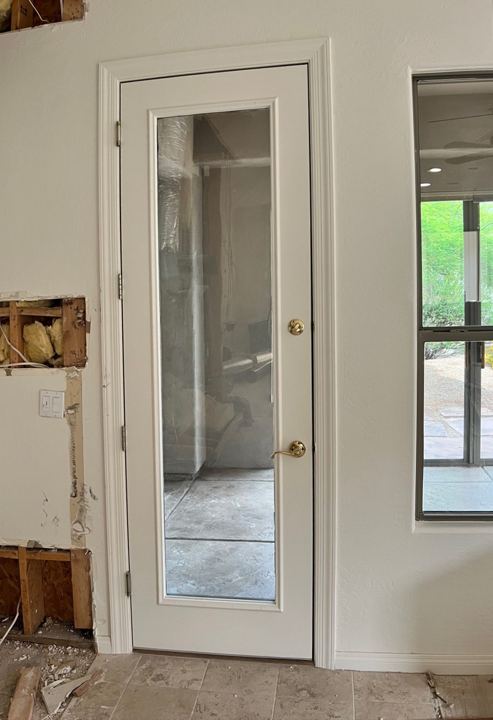 Full-glass patio door