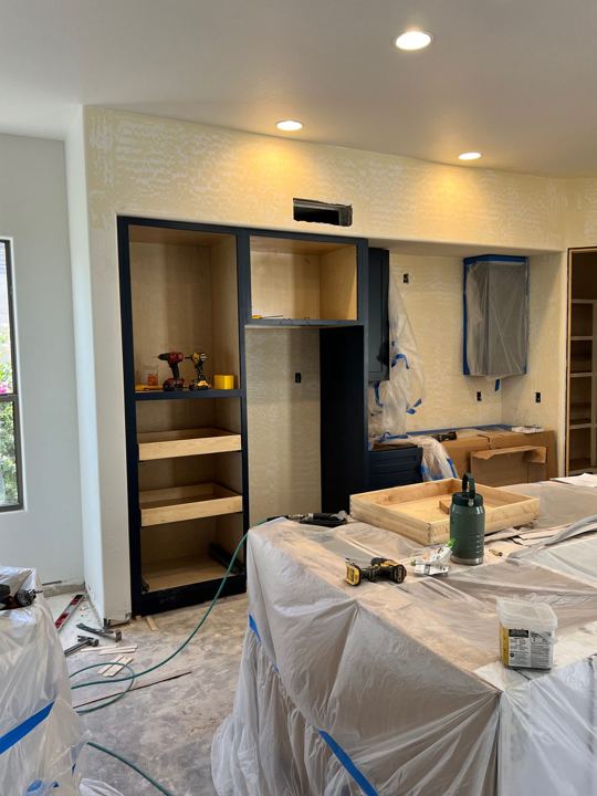 New kitchen cabinets going in