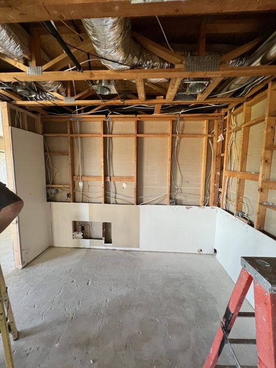 Kitchen walls reframed