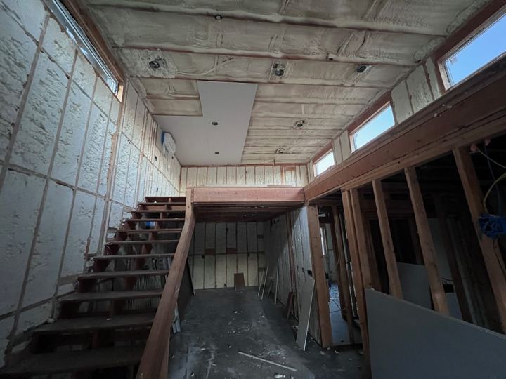 Insulation and stair stringers