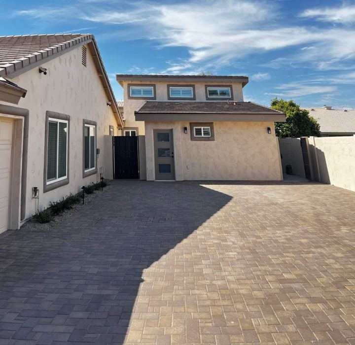 Front from the driveway
