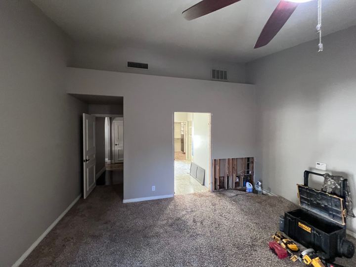 Master bedroom toward the bath