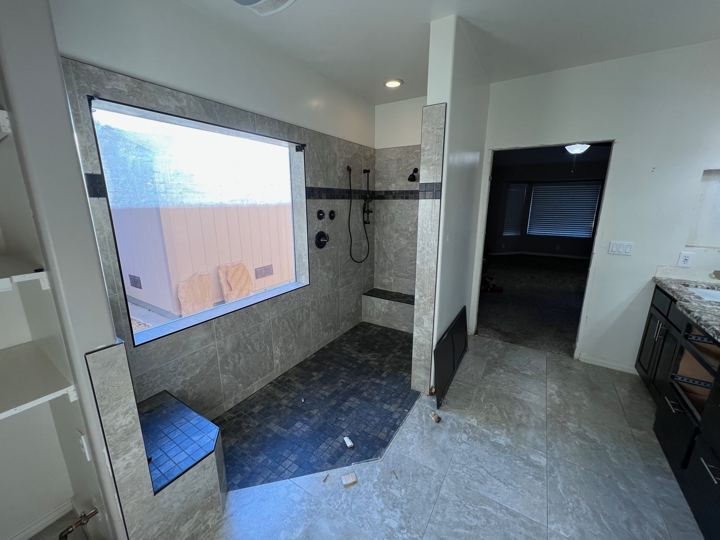 Old shower and window