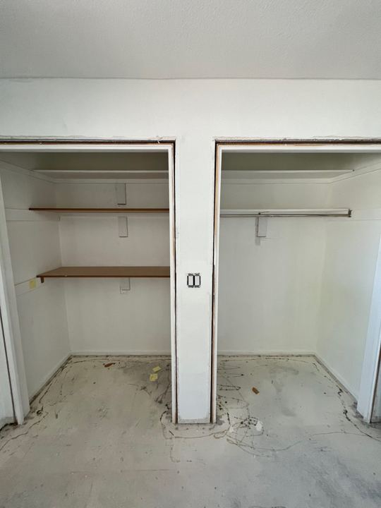 Closet framing and shelves