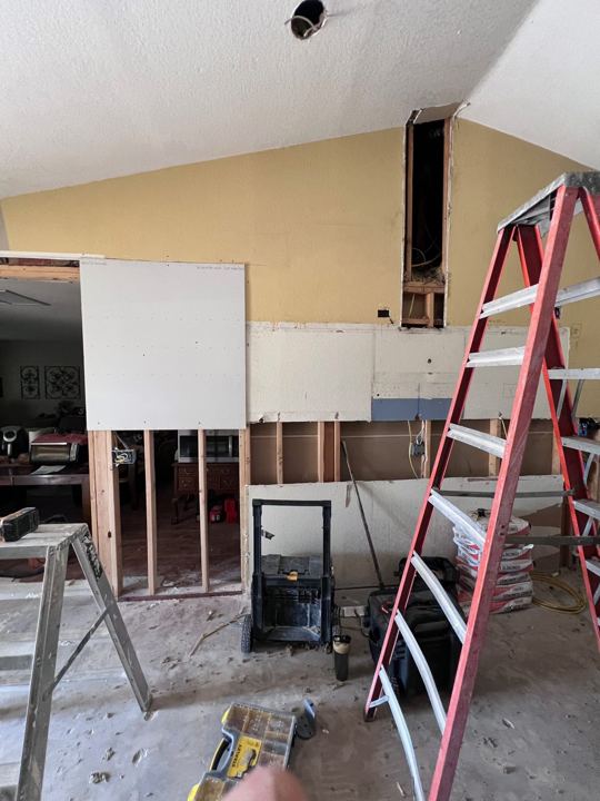 Kitchen wall demo