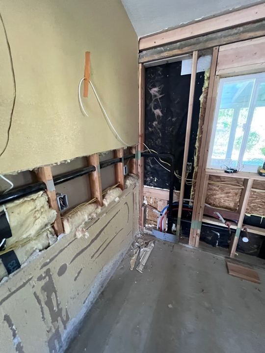 Back wall opened