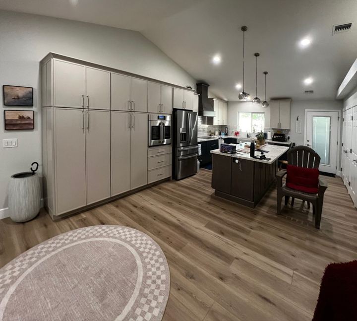 Floor-to-ceiling pantry wall