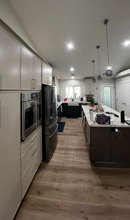 Kitchen from the pantry wall