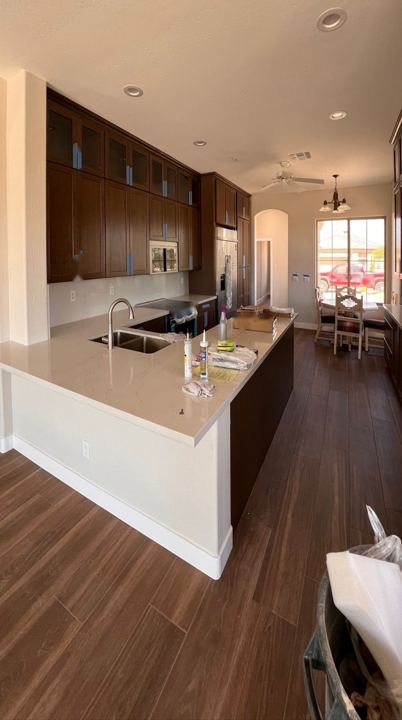 Kitchen from the living room