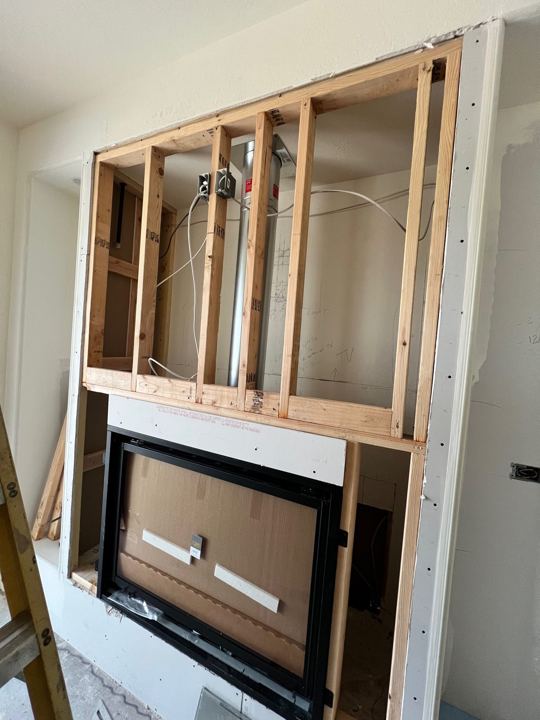New fireplace unit set