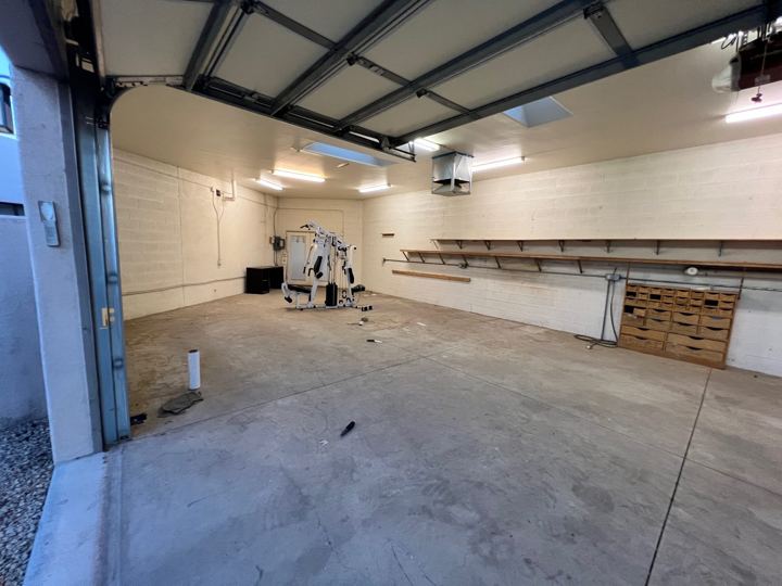 Two-car garage from the driveway