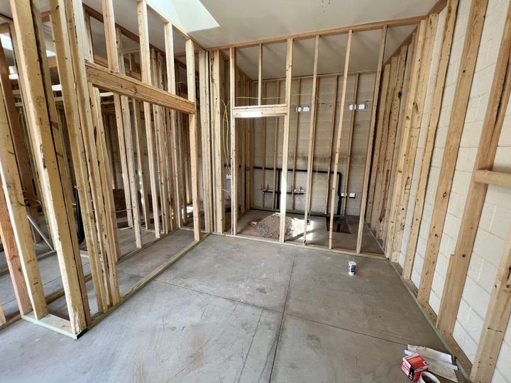 Bath and bedroom framing