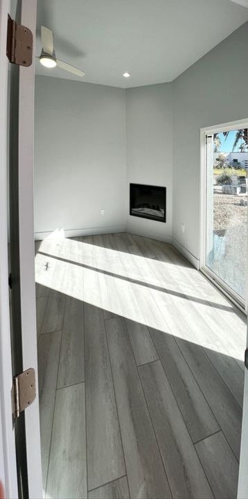Bedroom toward the slider
