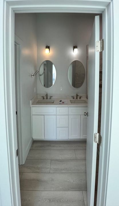 Primary bathroom entrance