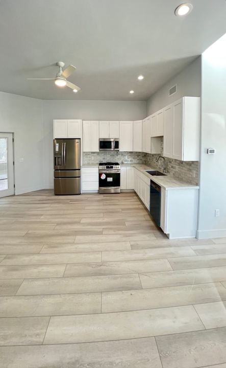 Kitchen from the living room