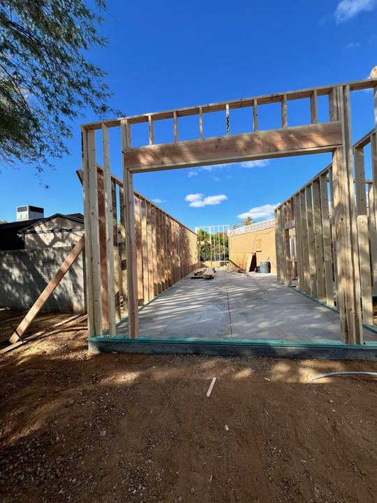 Framing from the front