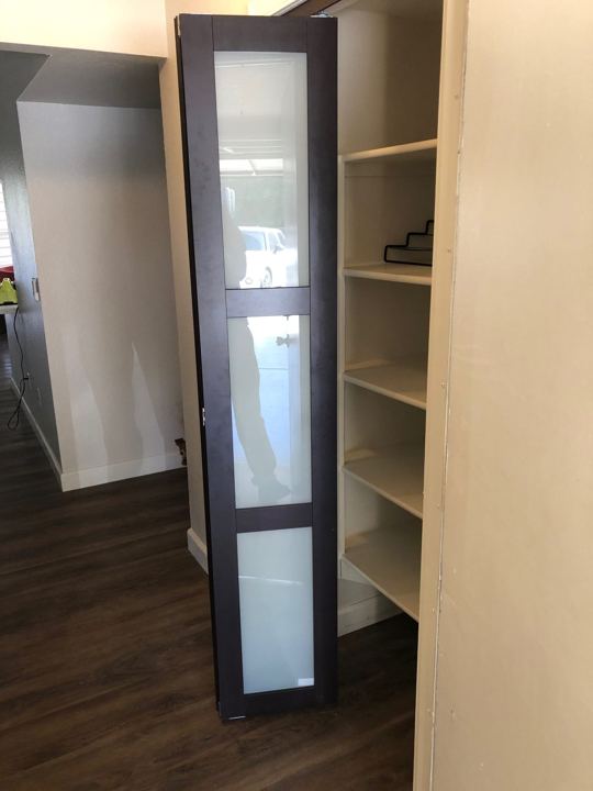 Bifold doors and shelving