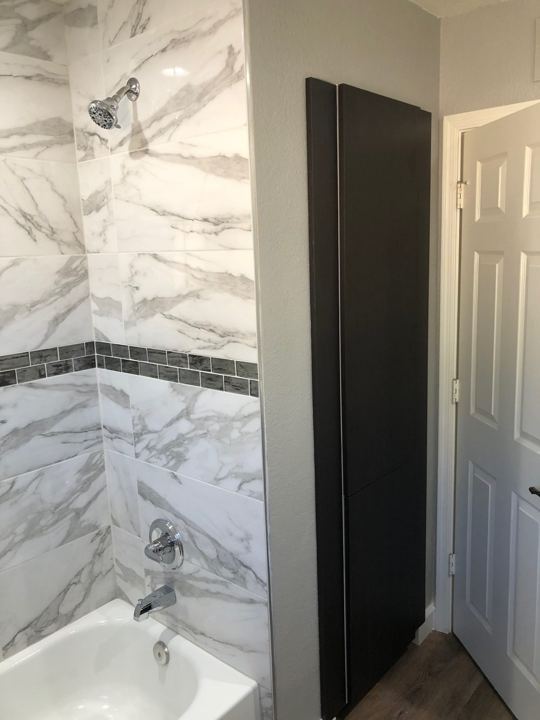 Shower and tub