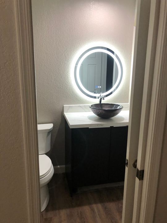 Powder room vanity