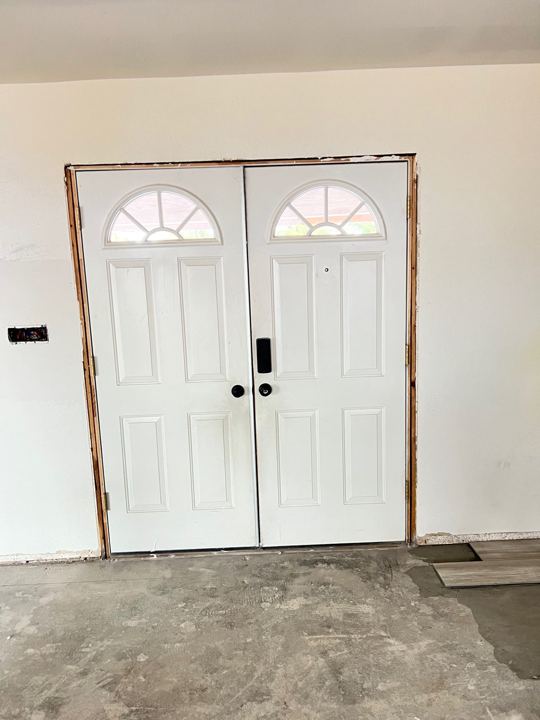 New front entry doors