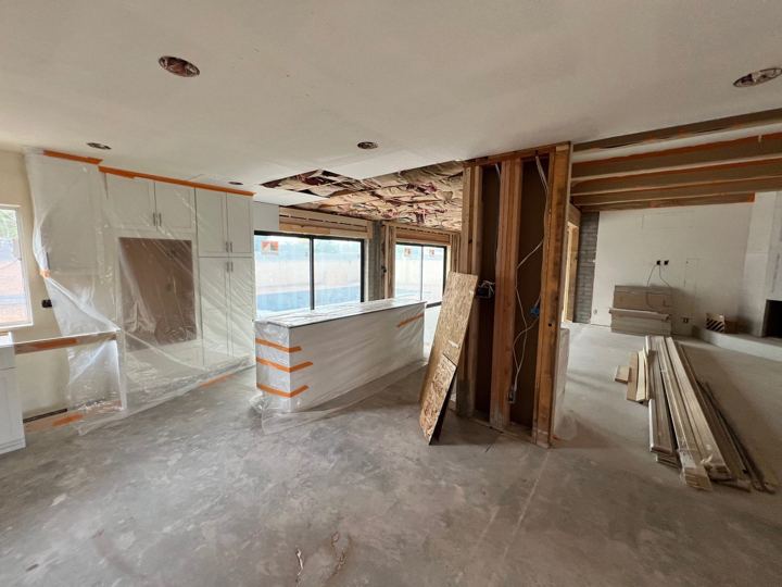 Kitchen and living area