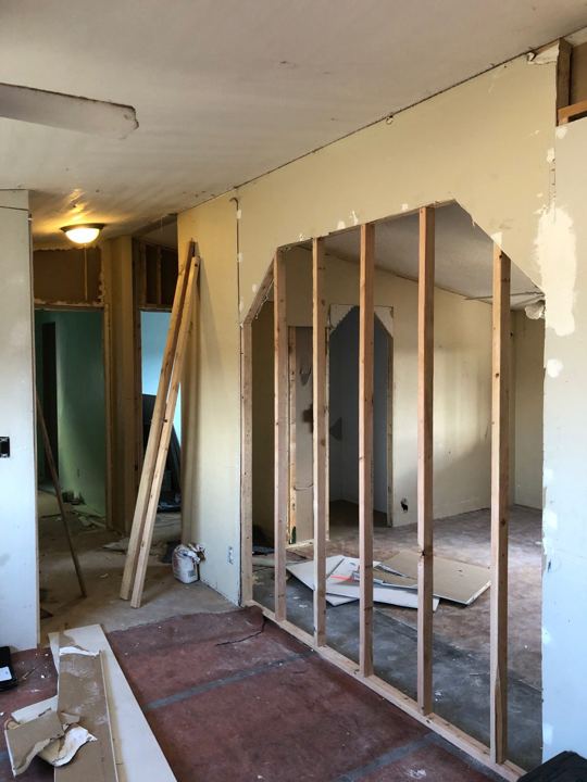 Interior opened up