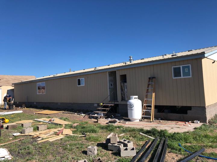 Side of the house before