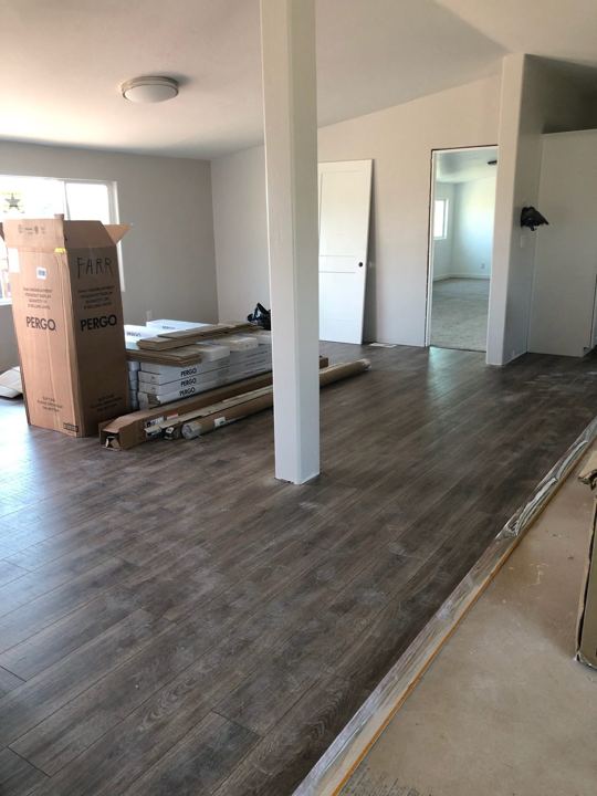 New flooring inside